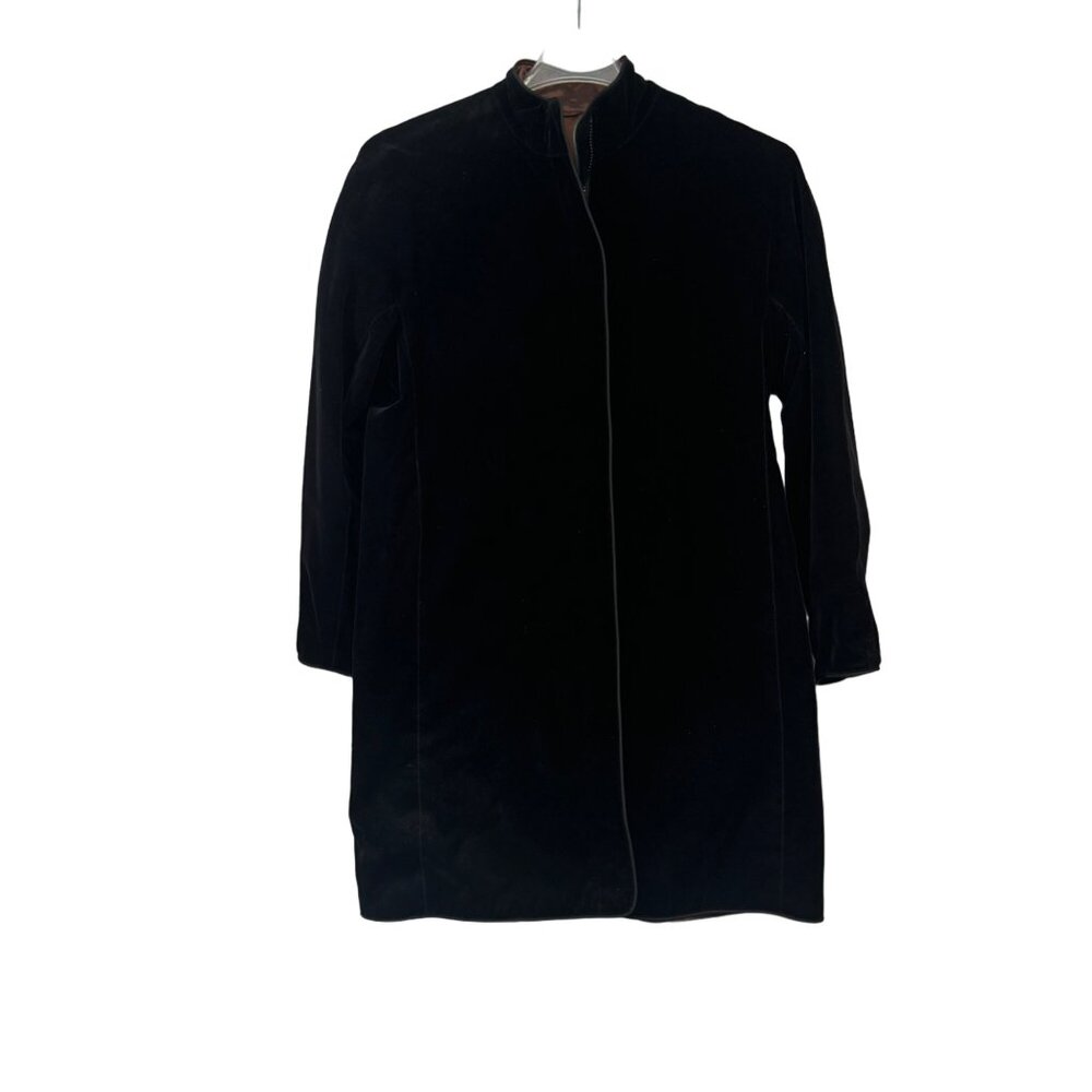 Mycra Pac One Womens Velour Coat Size S/M Black
